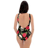 Rose Skull One Piece Swimsuite-grizzshop