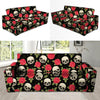 Rose Skull Sofa Cover-grizzshop