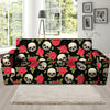 Rose Skull Sofa Cover-grizzshop