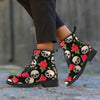 Rose Skull Women's Boots-grizzshop