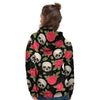 Rose Skull Women's Hoodie-grizzshop