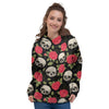 Rose Skull Women's Hoodie-grizzshop