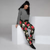 Rose Skull Women's Joggers-grizzshop