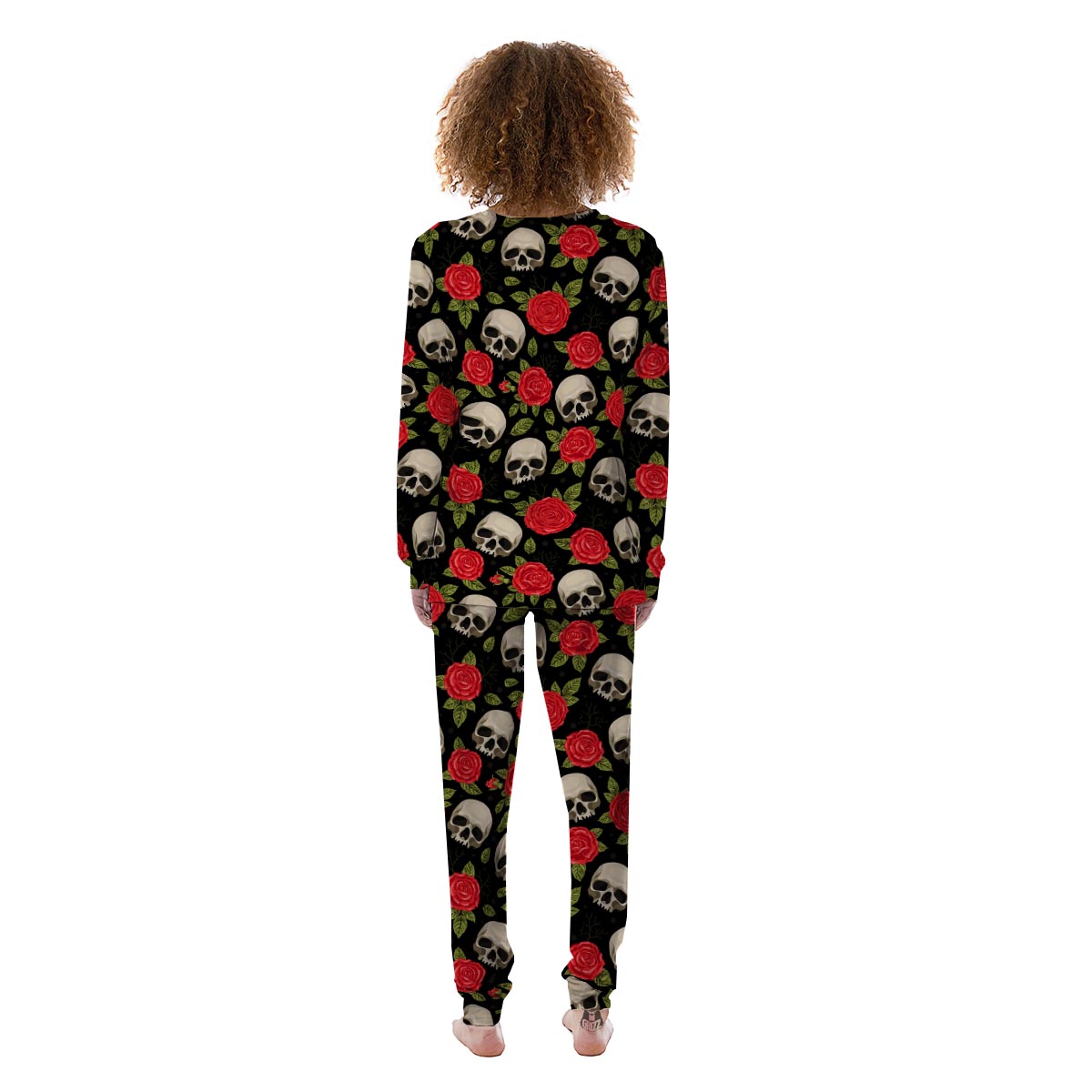 Rose Skull Women's Pajamas-grizzshop