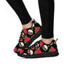 Rose Skull Women's Sneakers-grizzshop