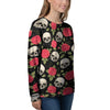 Rose Skull Women's Sweatshirt-grizzshop