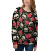 Rose Skull Women's Sweatshirt-grizzshop