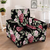 Rose Valentine's Day Print Pattern Armchair Slipcover-grizzshop