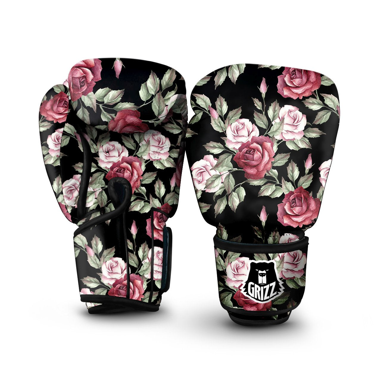 Rose Valentine's Day Print Pattern Boxing Gloves-grizzshop