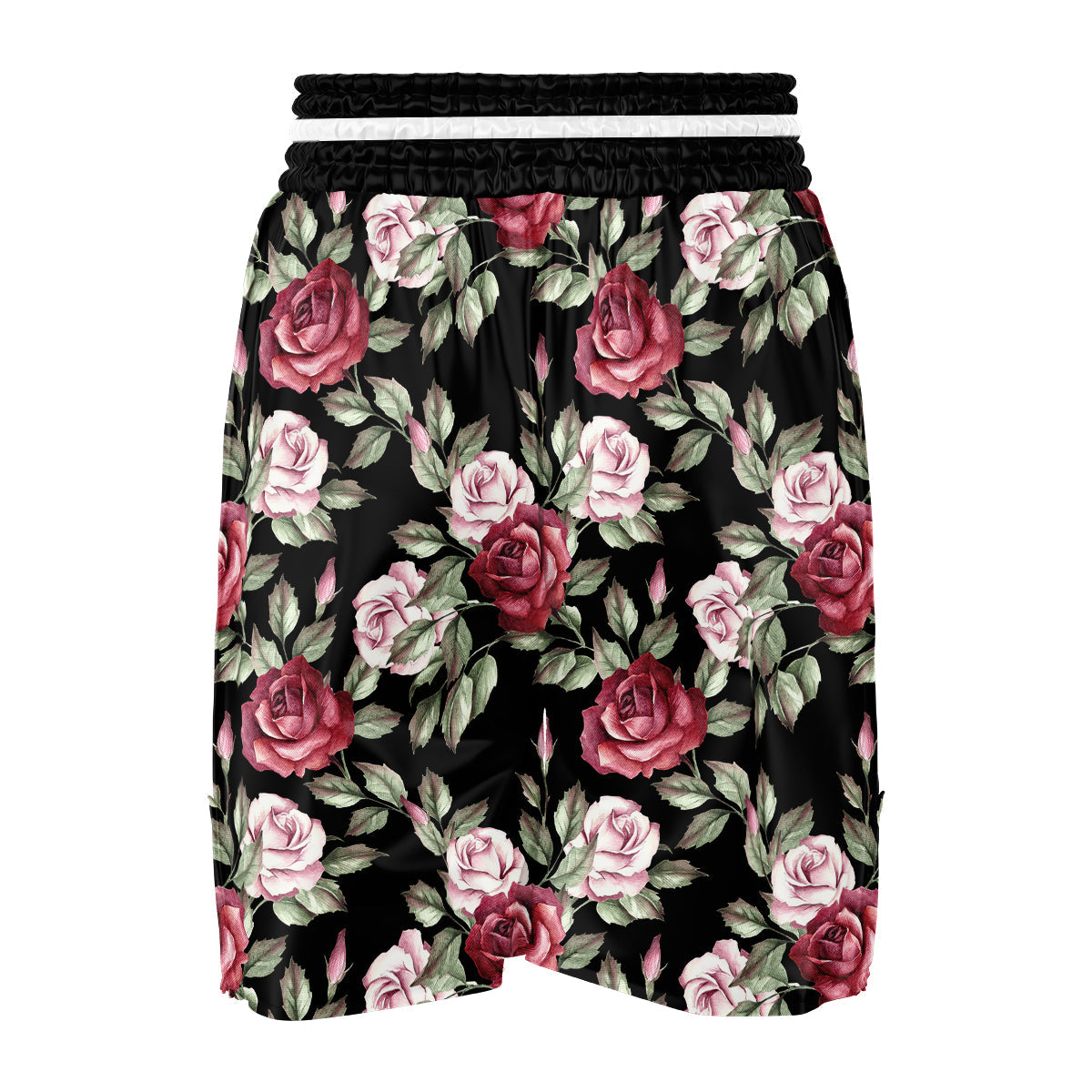 Rose Valentine's Day Print Pattern Boxing Shorts-grizzshop