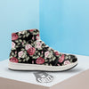 Rose Valentine's Day Print Pattern High Top Sneakers-grizzshop