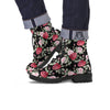 Rose Valentine's Day Print Pattern Leather Boots-grizzshop