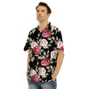 Rose Valentine's Day Print Pattern Men's Hawaiian Shirt-grizzshop