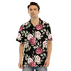 Rose Valentine's Day Print Pattern Men's Hawaiian Shirt-grizzshop