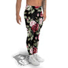 Rose Valentine's Day Print Pattern Men's Leggings-grizzshop