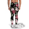 Rose Valentine's Day Print Pattern Men's Leggings-grizzshop