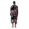 Rose Valentine's Day Print Pattern Men's Robe-grizzshop