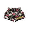 Rose Valentine's Day Print Pattern Muay Thai Boxing Shorts-grizzshop