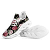 Rose Valentine's Day Print Pattern White Running Shoes-grizzshop