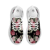 Rose Valentine's Day Print Pattern White Running Shoes-grizzshop