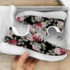 Rose Valentine's Day Print Pattern White Walking Shoes-grizzshop