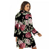 Rose Valentine's Day Print Pattern Women's Robe-grizzshop