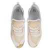 Rose White Print White Athletic Shoes-grizzshop