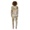 Rose White Print Women's Pajamas-grizzshop