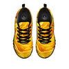 Rose Yellow Print Black Sneaker-grizzshop