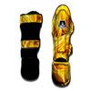 Rose Yellow Print Muay Thai Shin Guards-grizzshop