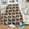 Rottweiler Dog Pattern Print Blanket-grizzshop