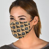 Rottweiler Dog Pattern Print Face Mask-grizzshop