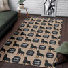 Rottweiler Dog Pattern Print Floor Mat-grizzshop