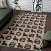 Rottweiler Dog Pattern Print Floor Mat-grizzshop