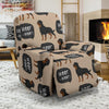 Rottweiler Dog Pattern Print Recliner Cover-grizzshop