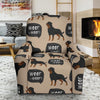 Rottweiler Dog Pattern Print Recliner Cover-grizzshop