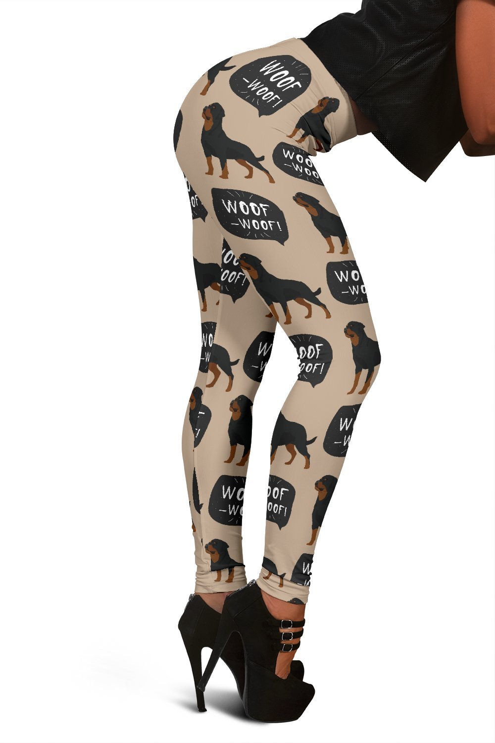 Rottweiler Dog Print Pattern Women Leggings-grizzshop