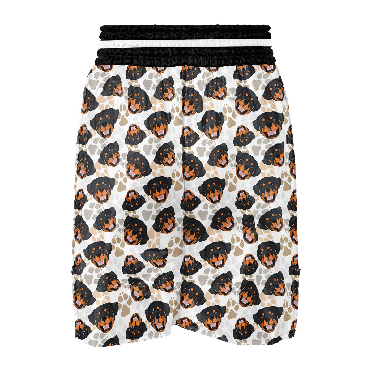 Rottweiler Print Pattern Boxing Shorts-grizzshop