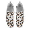 Rottweiler Print Pattern White Athletic Shoes-grizzshop