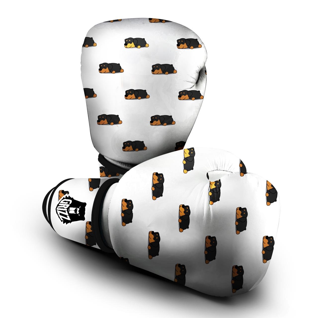 Rottweiler Sleeping Print Pattern Boxing Gloves-grizzshop