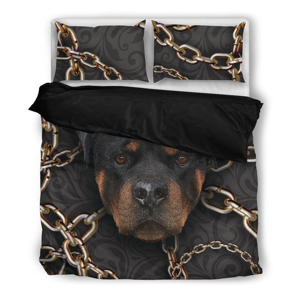 Rottweilers Chain Pillow & Duvet Covers Bedding Set-grizzshop