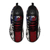 Rough American Flag Print Black Sneaker-grizzshop