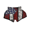 Rough American Flag Print Muay Thai Boxing Shorts-grizzshop