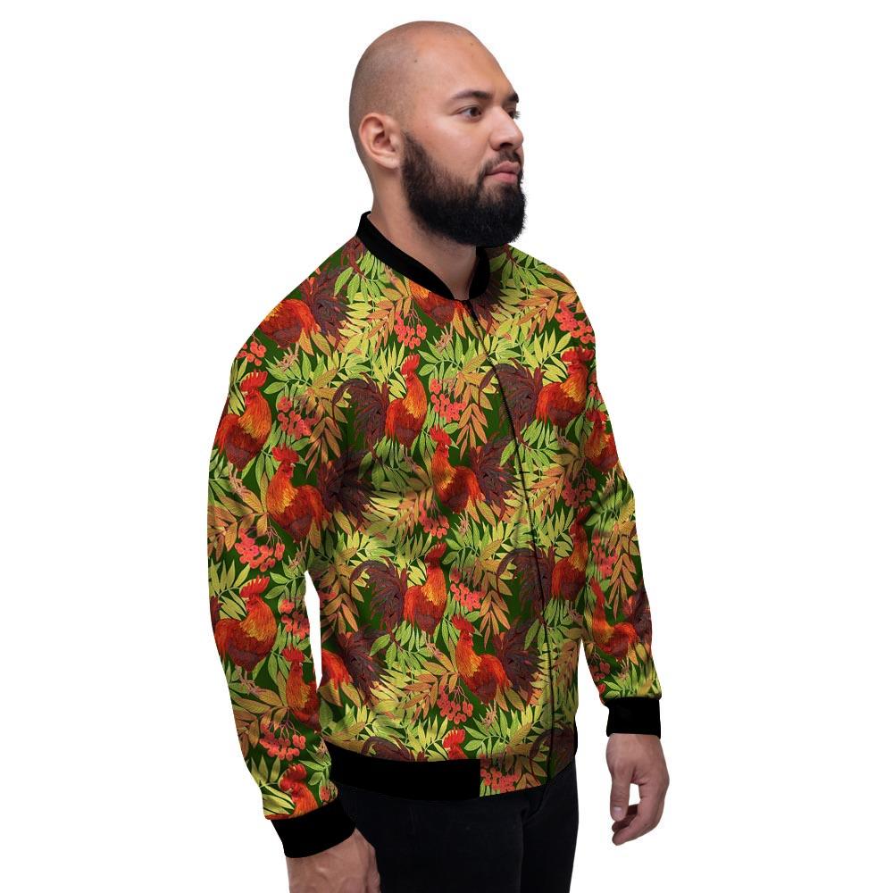 Rowan And Rooster Print Pattern Men's Bomber Jacket-grizzshop