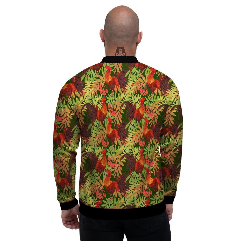 Rowan And Rooster Print Pattern Men's Bomber Jacket-grizzshop