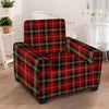 Royal Stewart Red Plaid Tartan Armchair Cover-grizzshop