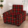 Royal Stewart Red Plaid Tartan Armchair Cover-grizzshop