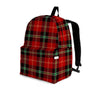 Royal Stewart Red Plaid Tartan Backpack-grizzshop