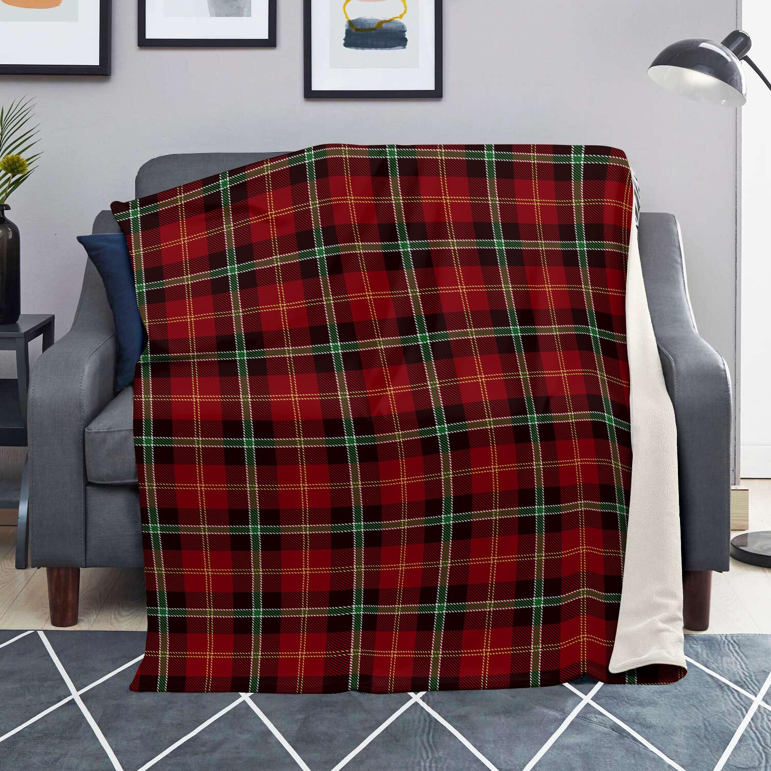 Royal Stewart Red Plaid Tartan Blanket-grizzshop