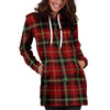 Royal Stewart Red Plaid Tartan Hoodie Dress-grizzshop